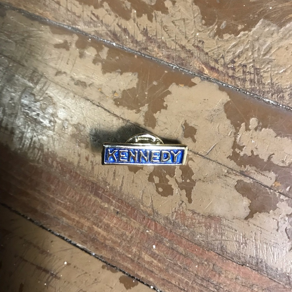 Vintage Rare Kennedy Blue Enamel Campaign Lapel Pin